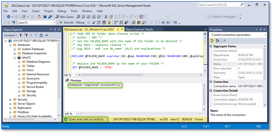 Step 4 – SQL Server database cleanup