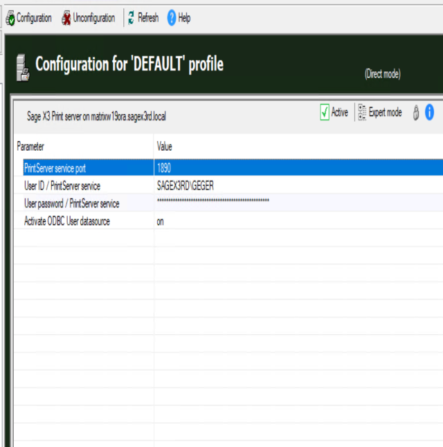 Print Server : Configuration