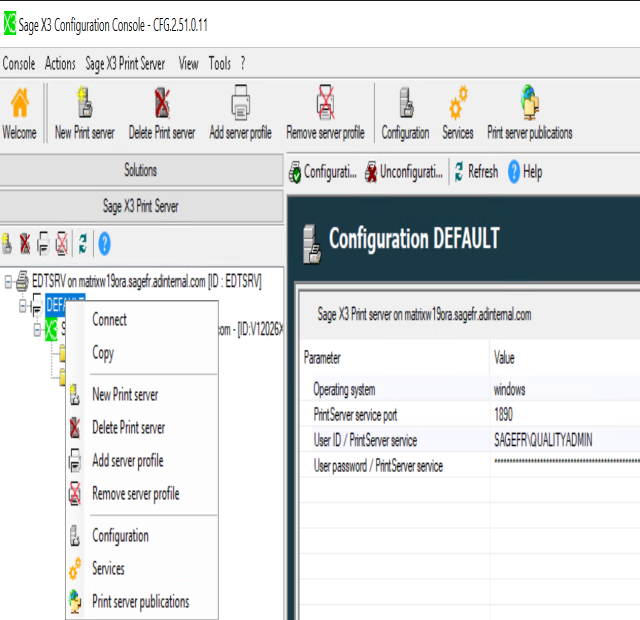 PrintServer multi instances  toolBarProfiles