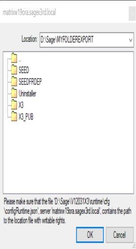 Configuration Console - Export absolute path