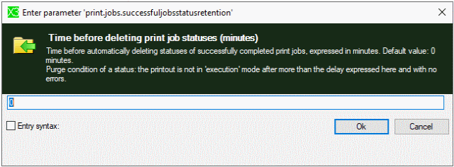 Configuration of Print processes