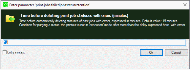 Configuration of Print processes