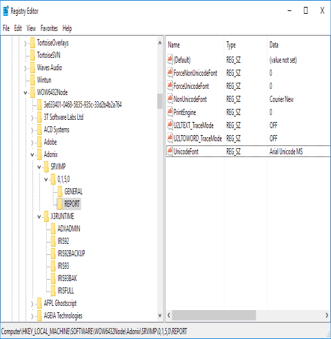 Print-server U2LTOWORD_TraceMode DEBUG