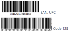 Example of 1D linear barcode