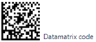 Example of 2D Datamatrix code