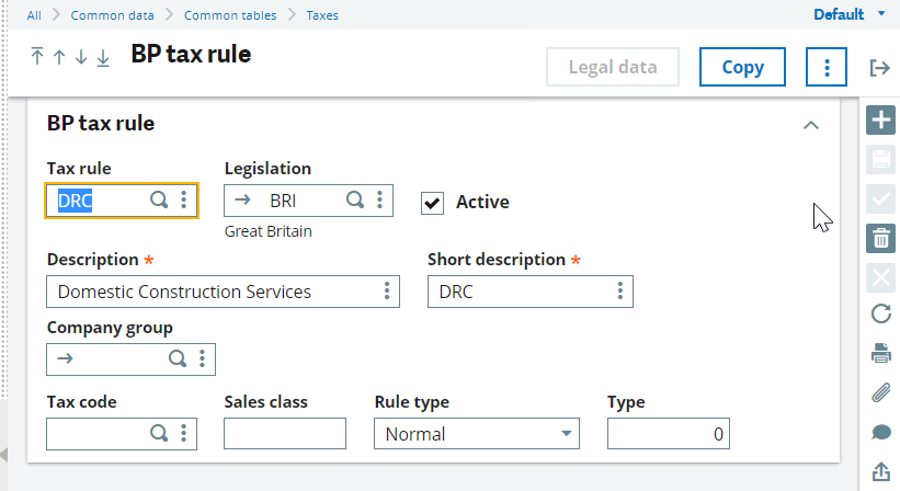 Advanced functionality for purchase documents