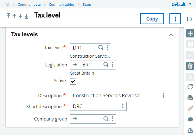 Advanced functionality for purchase documents